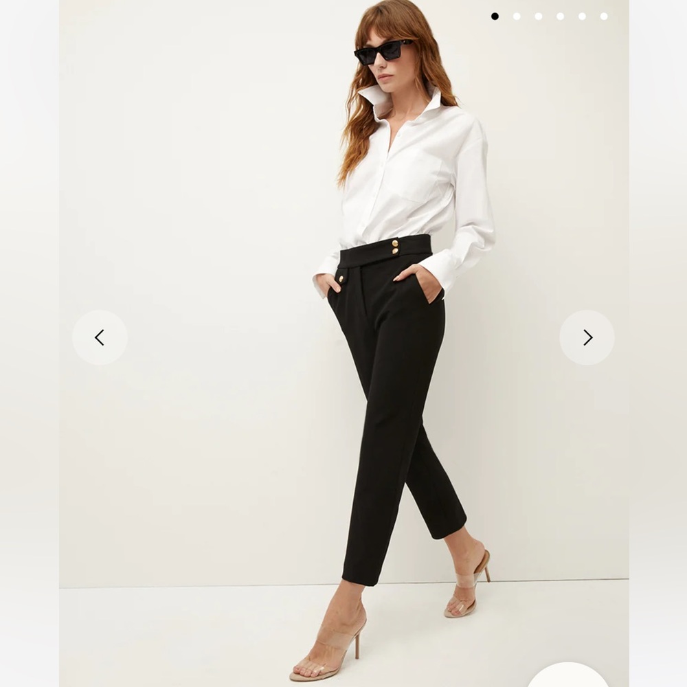 Veronica Beard size 8 black Renzo ankle pant